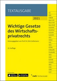 Abbildung von: Wichtige Gesetze des Wirtschaftsprivatrechts - NWB