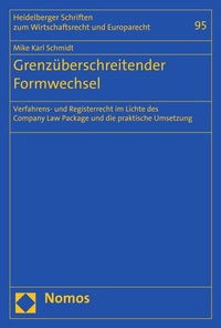 Abbildung von: Grenzüberschreitender Formwechsel - Nomos