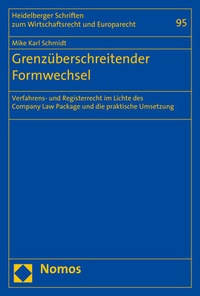Abbildung von: Grenzüberschreitender Formwechsel - Nomos