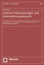 Cover: Interne Untersuchungen und Informationsaustausch - Nomos