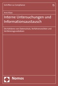 Cover: Interne Untersuchungen und Informationsaustausch - Nomos