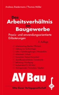 Abbildung von: Das Arbeitsverhältnis im Baugewerbe - Otto Elsner Verlag