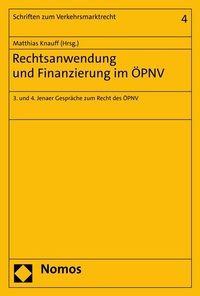 Abbildung von: Rechtsanwendung und Finanzierung im ÖPNV  - Nomos