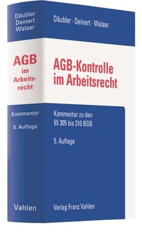 Abbildung von: AGB-Kontrolle im Arbeitsrecht - Vahlen