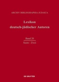 Cover: Lexikon deutsch-j&uuml;discher Autoren / Susm - Zwei - De Gruyter