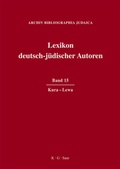 Cover: Lexikon deutsch-j&uuml;discher Autoren / Kura - Lewa - De Gruyter