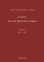 Cover: Lexikon deutsch-jüdischer Autoren / Feis - Frey - De Gruyter
