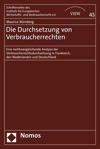 Abbildung von: Die Durchsetzung von Verbraucherrechten - Nomos