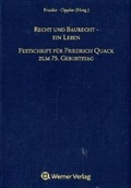 Cover: Festschrift f&uuml;r Friedrich Quack - Werner