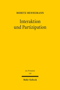 Enlarge image Cover: Interaktion und Partizipation - Mohr Siebeck