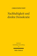 Cover: Nachhaltigkeit und direkte Demokratie - Mohr Siebeck