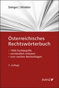 Cover: &Ouml;sterreichisches Rechtsw&ouml;rterbuch - Manz