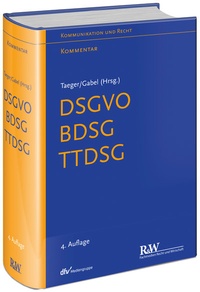 Enlarge image Cover: DSGVO - BDSG - TTDSG - Fachmedien Recht und Wirtschaft