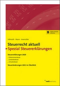 Abbildung von: Steuerrecht aktuell Spezial Steuererklärungen 2020 - NWB