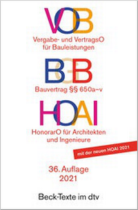 Abbildung von: VOB / BGB Bauvertrag / HOAI - dtv