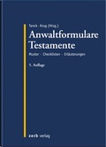 Cover: Anwaltformulare Testamente - Zerb