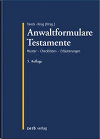 Abbildung von: Anwaltformulare Testamente - Zerb