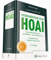 Abbildung von: Kommentar zur HOAI - Werner