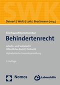 Cover: StichwortKommentar Behindertenrecht - Nomos