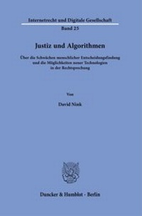 Abbildung von: Justiz und Algorithmen - Duncker & Humblot