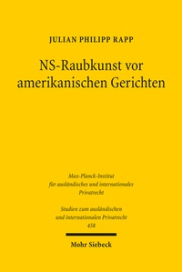 Abbildung von: NS-Raubkunst vor amerikanischen Gerichten - Mohr Siebeck