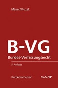 Cover: Bundes-Verfassungsrecht B-VG - Manz