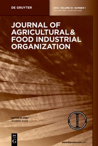 Abbildung von: Journal of Agricultural & Food Industrial Organization - De Gruyter