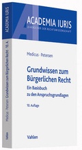 Cover: Grundwissen zum B&uuml;rgerlichen Recht - Vahlen