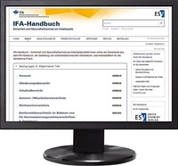 Abbildung von: IFA-Handbuch - Sicherheit und Gesundheitsschutz am Arbeitsplatz - Jahresabonnement bei Kombibezug Print und Datenbank - Erich Schmidt Verlag