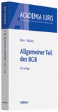 Bild: Allgemeiner Teil des BGB - Vahlen