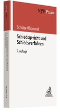 Cover: Schiedsgericht und Schiedsverfahren - C.H.BECK