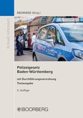 Abbildung von: Polizeigesetz Baden-Württemberg - Boorberg