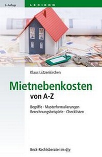 Abbildung von: Mietnebenkosten von A - Z - dtv