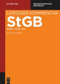 Cover: Strafgesetzbuch. Leipziger Kommentar &sect;&sect; 123-145d - De Gruyter