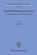 Bild: &Ouml;ffentlichkeitsfahndung im Internet - Duncker & Humblot