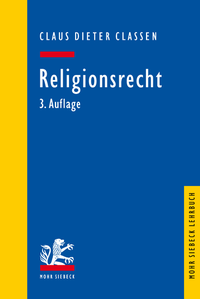 Abbildung von: Religionsrecht - Mohr Siebeck