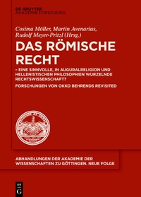 Bild: Das Römische Recht - De Gruyter Akademie Forschung