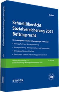Abbildung von: Schnellübersicht Sozialversicherung 2021 Beitragsrecht - Stollfuß