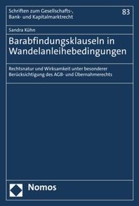 Abbildung von: Barabfindungsklauseln in Wandelanleihebedingungen - Nomos