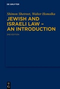 Cover: Jewish and Israeli Law - An Introduction - De Gruyter