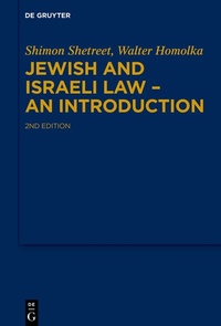 Enlarge image Cover: Jewish and Israeli Law - An Introduction - De Gruyter