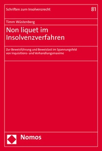 Abbildung von: Non liquet im Insolvenzverfahren - Nomos