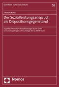 Cover: Der Sozialleistungsanspruch als Dispositionsgegenstand - Nomos