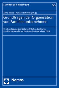 Abbildung von: Grundfragen der Organisation von Familienunternehmen - Nomos