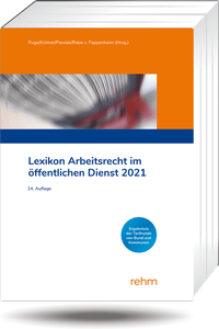 Abbildung von: Lexikon Arbeitsrecht im öffentlichen Dienst 2021 - Rehm