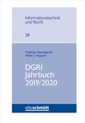 Cover: DGRI Jahrbuch 2019/2020 - Otto Schmidt Verlag