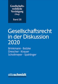 Abbildung von: Gesellschaftsrecht in der Diskussion 2020 - Otto Schmidt Verlag
