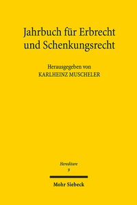 Abbildung von: Hereditare - Jahrbuch für Erbrecht und Schenkungsrecht - Band 9 - Mohr Siebeck
