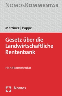Abbildung von: Gesetz über die Landwirtschaftliche Rentenbank - Nomos