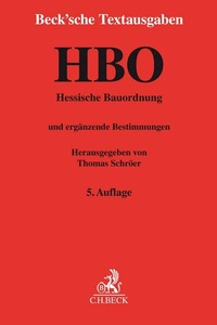 Abbildung von: Hessische Bauordnung: HBO - C.H.BECK